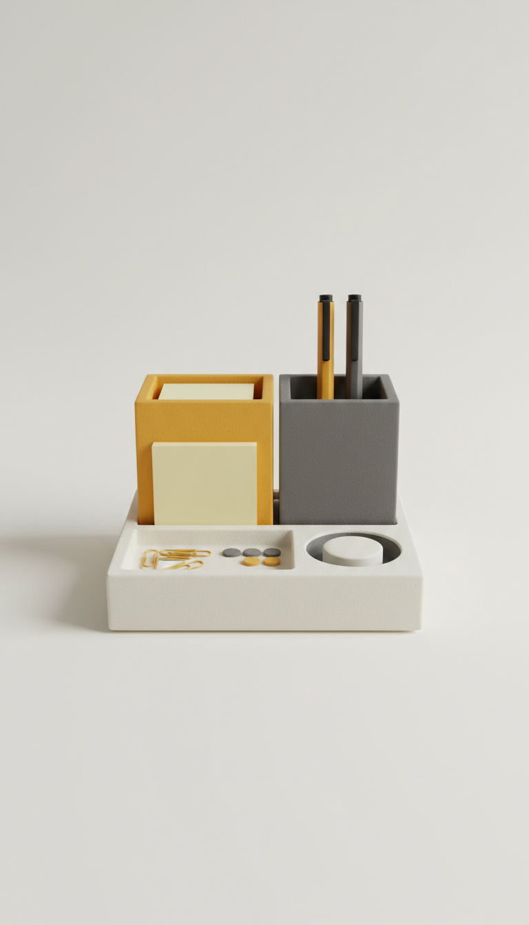 Desk Essentials Organizer Tray With Compartments