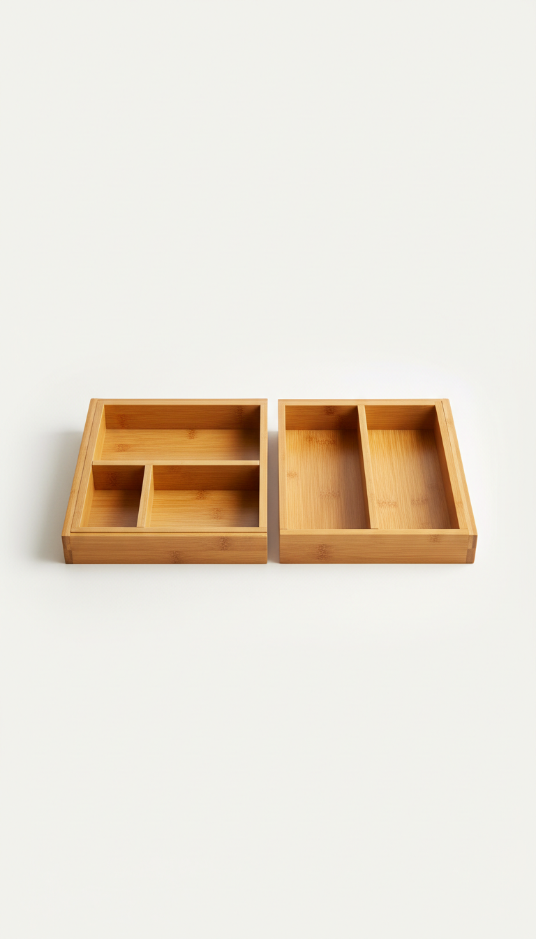 Adjustable Bamboo Drawer Organizer